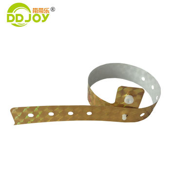 Gepersonaliseerde Holografische Armband Anti-allergie Rode Plastic L-vorm Glitter Armband voor Evenementen