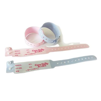 Eenvoudige medische polsband voor kinderen Roze kleur 250 * 25 mm Grote grootte OEM