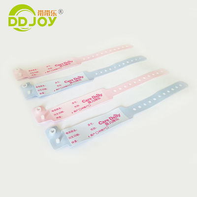Eenvoudige medische polsband voor kinderen Roze kleur 250 * 25 mm Grote grootte OEM