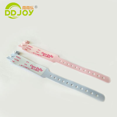 Eenvoudige medische polsband voor kinderen Roze kleur 250 * 25 mm Grote grootte OEM
