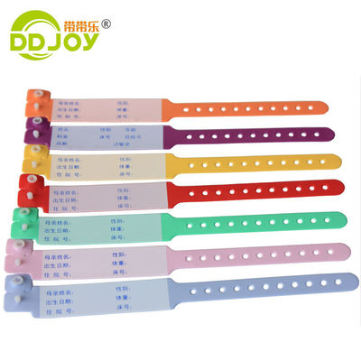 Eenvoudige medische polsband voor kinderen Roze kleur 250 * 25 mm Grote grootte OEM