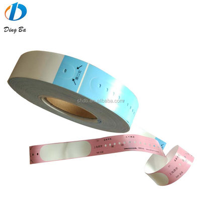 Kleurenprinten Thermisch synthetisch papieren polsband voor de identificatie van de patiënt 257*32mm