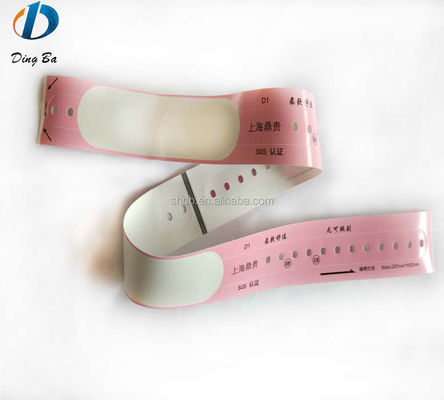 Kleurenprinten Thermisch synthetisch papieren polsband voor de identificatie van de patiënt 257*32mm