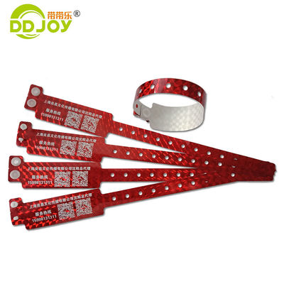 Blauwe aangepaste holografische polsband voor festival en concert 250*25mm/250*16mm Grootte