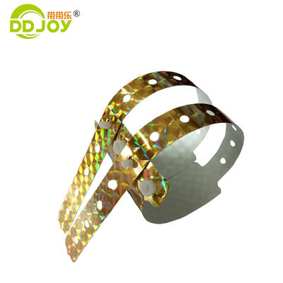 Blauwe aangepaste holografische polsband voor festival en concert 250*25mm/250*16mm Grootte