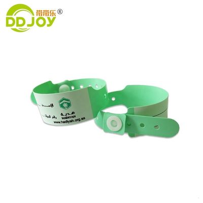Gepersonaliseerde ziekenhuispatiënt liefdadigheid ID Vinyl PVC polsbanden met aangepaste band informatie