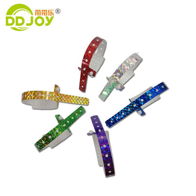 Blauwe aangepaste holografische polsband voor festival en concert 250*25mm/250*16mm Grootte