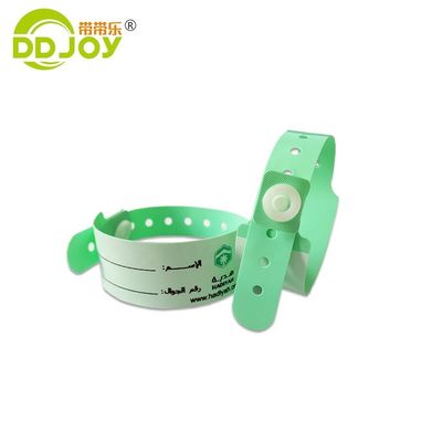 Gepersonaliseerde ziekenhuispatiënt liefdadigheid ID Vinyl PVC polsbanden met aangepaste band informatie