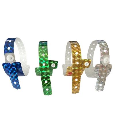2023 Holografisch ID Armband Expositie en Concert Toegang Glitter Armbanden