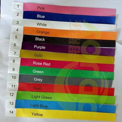 Tyvek papieren armband voor vakantieversiering in verschillende kleuren en ontwerpen in bulk