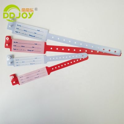 Cartoon Pattern Waterdicht Wegwerp Medisch Plastic Armband Voor Ziekenhuispatiënten
