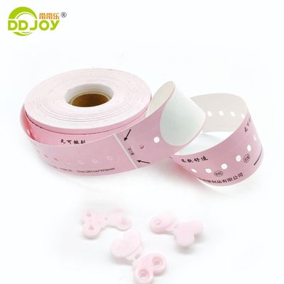 DD Joy Wegwerprol Volwassenenformaat Thermisch afdrukbaar Ziekenhuis ID polsband met blauw