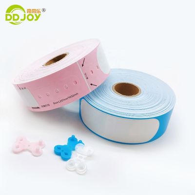 DD Joy Wegwerprol Volwassenenformaat Thermisch afdrukbaar Ziekenhuis ID polsband met blauw