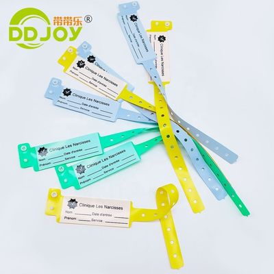 100pcs aangepaste schrijfbare ID armbanden voor kinderpark waterdichte patiënt polsband