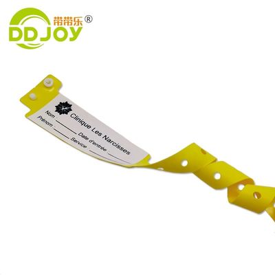 100pcs aangepaste schrijfbare ID armbanden voor kinderpark waterdichte patiënt polsband