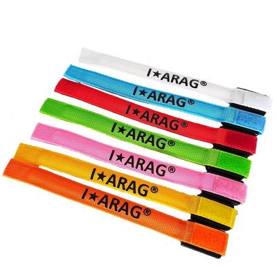 Custom Offset Printing Nylon Flashing LED Armbanden Glow in Dark voor evenementen Concerten