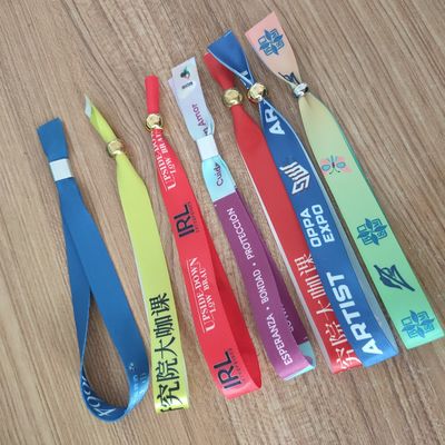 ID-armband Custom Eco Friendly Stof Geweven Stoffen Armband voor Evenementen en Feesten