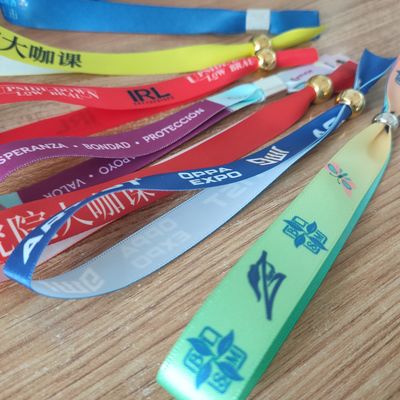 ID-armband Custom Eco Friendly Stof Geweven Stoffen Armband voor Evenementen en Feesten