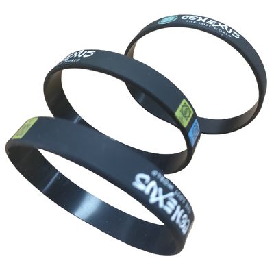 Custom Branded Logo Silicone polsband Custom Rubber Armband voor festival cadeautjes