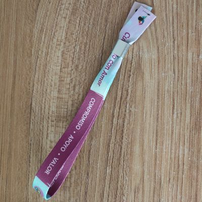 ID-armband Custom Eco Friendly Stof Geweven Stoffen Armband voor Evenementen en Feesten