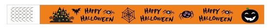 DDJOY 100pcs Happy Halloween Papier Armbanden Waterdicht Tyvek Armbanden voor Parken