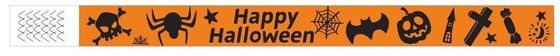 DDJOY 100pcs Happy Halloween Papier Armbanden Waterdicht Tyvek Armbanden voor Parken