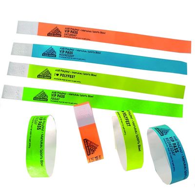 Huwelijk ID Armband Custom Waterdicht Tyvek Armbanden voor evenementen en festivals 250*19mm