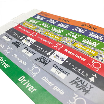 Huwelijk ID Armband Custom Waterdicht Tyvek Armbanden voor evenementen en festivals 250*19mm