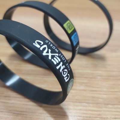 Silikon Materiaal Custom Armband Afgedrukt Voor Evenementen 2024 Items Waterdicht Silikon