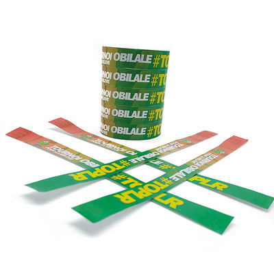 Waterdichte ID-tickets en aangepaste logo Tyvek polsbanden essentieel voor evenementen Festivals