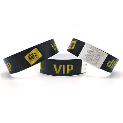 Waterdichte ID-tickets en aangepaste logo Tyvek polsbanden essentieel voor evenementen Festivals