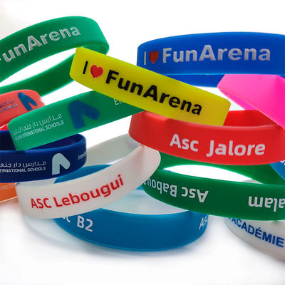 170*12*2mm Bandbreedte Glowing in Dark Custom Silicium Armband voor Evenementen Festival