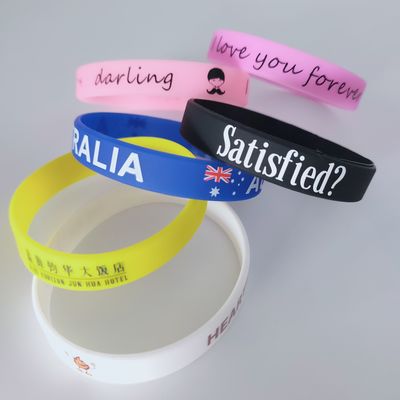 170*12*2mm Bandbreedte Glowing in Dark Custom Silicium Armband voor Evenementen Festival