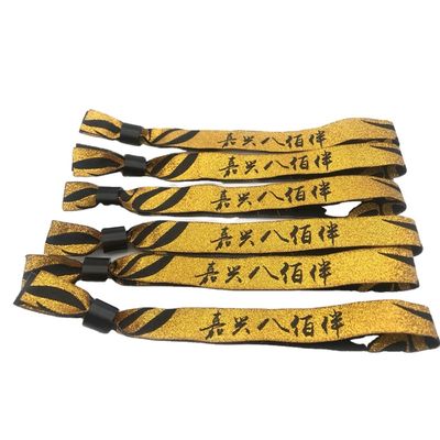 Ondersteuning Pantone Kleurkaart Geweven Logo Polyester Armband Armband voor Promotie Geschenken