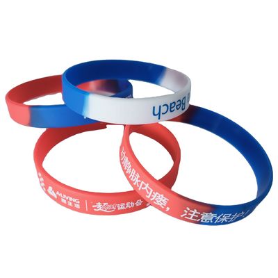 Silicone polsband Waterdicht Oranje Glowing in Dark Polsband Custom Armband Gift