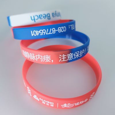 Silicone polsband Waterdicht Oranje Glowing in Dark Polsband Custom Armband Gift