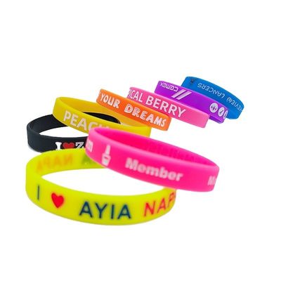 Gemaakte techniek Multicolor siliconen polsband Rubber armbanden voor de zeestijl