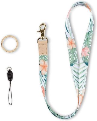 Gepersonaliseerde veiligheid Print Polyester Neck Lanyards met kaarthouders Sleutelhanger Mobiele telefoon