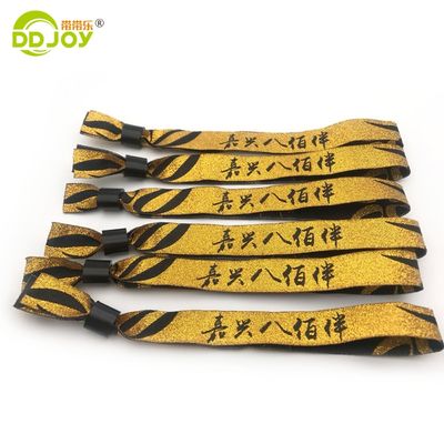 Custom Polyester Festival Geweven Armband Armband Stof Stof Armbanden TNT Verscheping