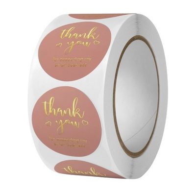 1 inch 25mm Custom Sticker Leuke regenboog Dank u Sticker voor cadeau decoratie