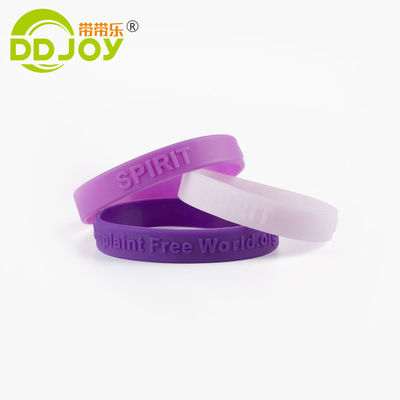 Gepersonaliseerde grootte waterdicht afgedrukte rubberen plastic armband voor evenementen festival
