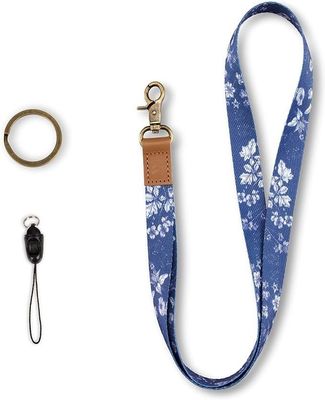 Office 90 * 15mm Flat Polyester Custom Single Sublimatie Lanyards voor personalisatie