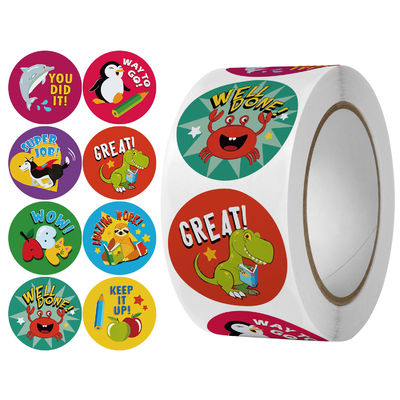 Sticker afdrukken Op maat gemaakte bestelling aanvaard Leuke regenboogstickers voor cadeauversiering