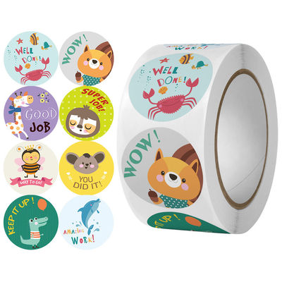 Sticker afdrukken Op maat gemaakte bestelling aanvaard Leuke regenboogstickers voor cadeauversiering