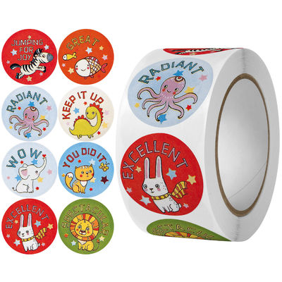 Sticker afdrukken Op maat gemaakte bestelling aanvaard Leuke regenboogstickers voor cadeauversiering