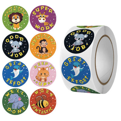 Sticker afdrukken Op maat gemaakte bestelling aanvaard Leuke regenboogstickers voor cadeauversiering