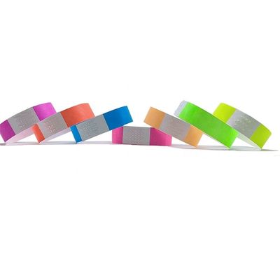 250*25mm/250*19mm Custom Printed Logo Eco Paper Armbanden in veelkleurig voor festival