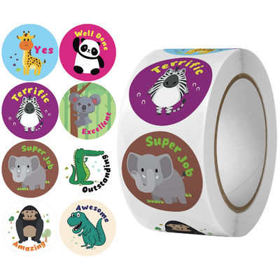 Sticker afdrukken Op maat gemaakte bestelling aanvaard Leuke regenboogstickers voor cadeauversiering