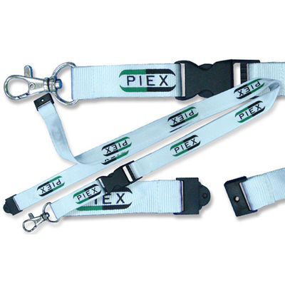 Gepersonaliseerde verwarmde sleutelhanger halsband polyester touwtjes voor sleutels vele kleuren