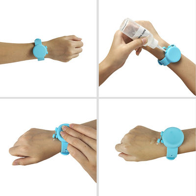 Silicone handreiniger polsband met verstelbare dispenser Armband Kunstcollectieve